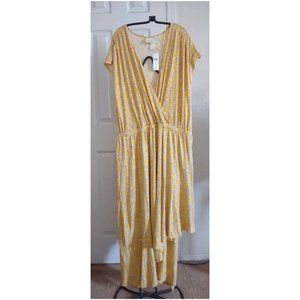 Yellow Anthropologie Maeve dress